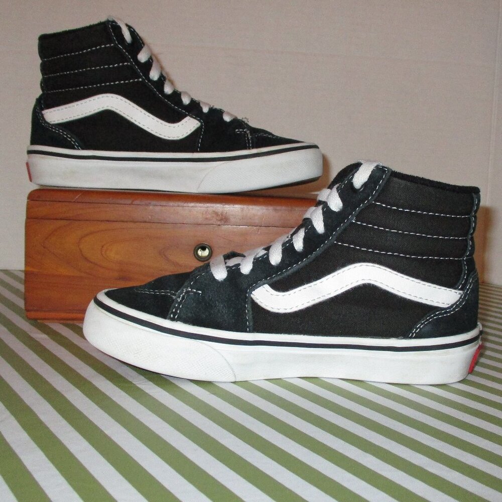 Vans High Top Black White Children's Sneakers